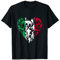 Italienischer Rugby-Fan mit Herzmotiv T-Shirt