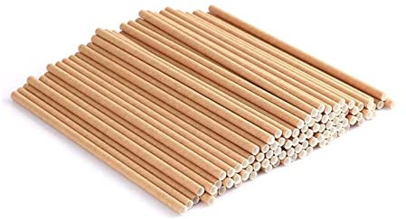 Pailles Papier Kraft,100 Pièces Pailles Biodégradables Pailles à Boire Emballées pour Décoration de Cocktails de Jus de Fête