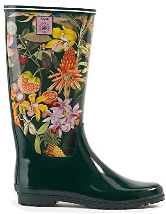 Aigle Stiefel Venise Print grün/bunt-Kombi