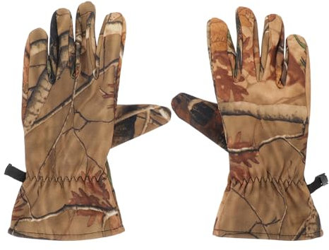 VANZACK Angelhandschuhe Jagdhandschuhe Tarn- Fleecehandschuhe Herbst Winter wasserdichte Vollfingerhandschuhe zum Skifahren Wilde Jagdausrüstung 1 Paar (XL) Jagdhandschuhe Herren