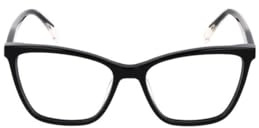 Tous Brille mit Sehstärke für Damen optional mit Sonnenbrillentönung oder Blaulichtfilter, Quadratisch, gefertigt aus Celluloseacetat, Modell: VTOB57 (inklusive Brillenetui)