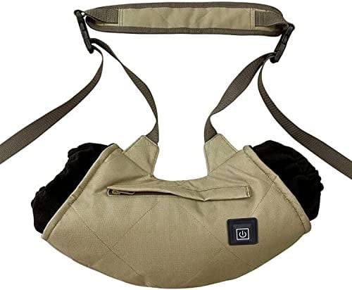 NAIQIALUO Hunting Hand Warmer Pouch Rechargeable Waterproof Heated Hand Muff Pouch with 3 Heat Modes Fast Electric Heating Pouch for Outdoor Hunting, Camping, Football, Golf F