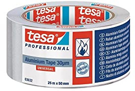 Aluminiumklebeband Univ.63632 m.Liner L.25m B.50mm Rl.TESA 6 Stk