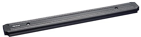 Westmark magnetische Messerleiste Black – extra-starker Magnetkern | Hochwertige Magnetleiste für Küchen-Messer und -Scheren, klingenschonend, inkl. Befestigungsmaterial, ABS, Schwarz, 14432260