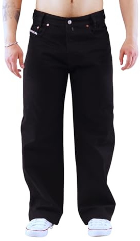 Picaldi Zicco 474 Herren Jeans | Wide Fit Straight Leg | Baggy Fit Hose | Locker geschnitten | Clean Black