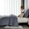 Soifox Winter Flanell bettwäsche 155x220 - Grau Flauschige und warme Cashmere Touch Bettbezug + Kissenbezug 80x80 cm mit Reißverschluss