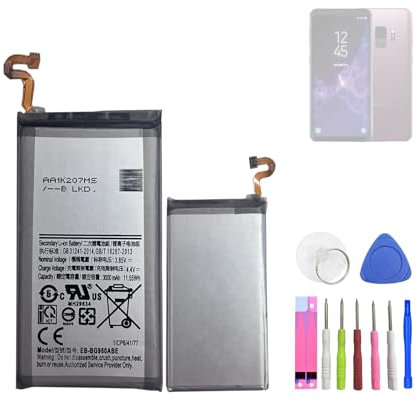 HIGHAKKU Batterie de rechange EB-BG960ABE EB-BG960ABA compatible avec Samsung Galaxy S9 SM-G960 avec outils