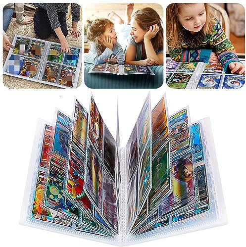 Sammelkarte Album, Karten Sammelalbum Album, 30 Seiten, für 240 Karten, Heft für GX VMAX Karten (Schwarz)