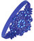 PACKOVE Flapper Fascinator Haarreif Mit Strassdekoration Elegantes Stirnband Für Hochzeiten Partys Und Besondere Anlässe Leicht Und Komfortabel Perfektes Accessoire Für Damen Blauton