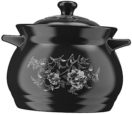 Zerodeko Olla Para Sopa Olla Ecológica De Barro Asas Antideslizantes y Térmicas