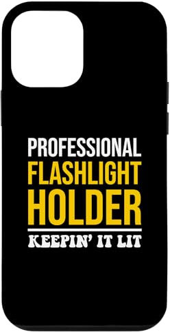 iPhone 12 mini Professional Flashlight Holder Funny Quote Electrician Case