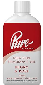 Peony & Rose Fragrance Oil - 100ml Suitable for Candles, Soap, Slime, diffusers, Cosmetics, Wax Melts