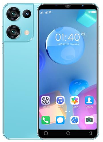 VwWv Telefoni cellulari economici, Smartphone Dual SIM 3G/2G da 5,0 Pollici, Quad Core, 16GB ROM, Android 9.0, Doppia Fotocamera, GPS/Wifi/Bluetooth/Face Unlock (Reno8pro-Ching)