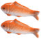 Cabilock Aquarium-Keramik Schwimmender Fisch 2 Stück Unterwasser-Porzellan-Fischfiguren Gefälschtes Fischmodell Aquarium Realistische Fischstatue Wasserbrunnen Landschaftsdekoration Gelb