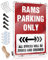 Schilder für Garage, Rams Parking Only, lustige Outdoor-Schilder, lustige Schilder für Heimdekoration (30 x 40 cm)