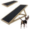 TRUTZHOLM Robuste Hunderampe aus Kiefernholz 104x35 cm höhenverstellbar 46/52/56 cm 35 kg Tragkraft weiche Lauffläche aus Filz Hundetreppe Hundeleiter Katzentreppe Haustierrampe Aufstiegshilfe