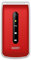SAIET VANTO Cellulare per Anziani Compatto e Facile da Usare, Telefono a Conchiglia con Base di Ricarica, Display 2.4 a Colori, Tasti Grandi Retroilluminati e Tasto SOS - Colore Rosso