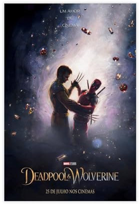 Filmposter auf Leinwand, Motiv: Deadpool & Wolverine (2024), Wandkunst, Dekordruck, Gemälde für Wohnzimmer, Schlafzimmer, Dekoration, 30 x 45 cm