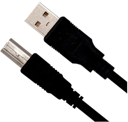 VoltShine USB 2.0-Kabel Typ A/M-B/M, schwarz, 1,0 m – Verbindung für Drucker, schnelle und effiziente Datenübertragung.
