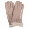 SNUGRUGS Damen Schaffell-Handschuh mit Wolle und Schnallendetails, Beige, Größe M, beige, M