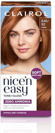 Clairol Nice'n Easy Tone+Gloss Semi Permanent Hair Dye - 645/92 Amber
