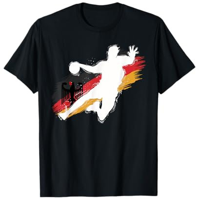 Handball Deutschland Trikot Handballspieler Handballspiel T-Shirt