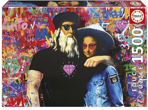 Educa - 1500 Teile Puzzle für Erwachsene | Leo und Lisa, TV Boy. Maße: 85 x 60 cm. Ab 14 Jahren (20181)