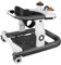 Faltbare Baby Lauflernhilfe, Lauflernwagen, Laufwagen Baby Walker Spielzeug für Kinder, Lauflernhilfe mit Musik, Babywalker Höhenverstellbar & Klappbar (schwarz.)