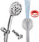 Pomme de douche pour camping-car – 10 modes haute pression flexible | Accessoires de salle de bain, pulvérisateur d'eau puissant, outil de bain de voyage pour camping-car, voyage, maison