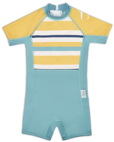 Konfidence Kids Swimsuit/UV Sunsuit - Eco Swimming Costume Made with e-Flex (Gelato Mint, 4-5 Years)