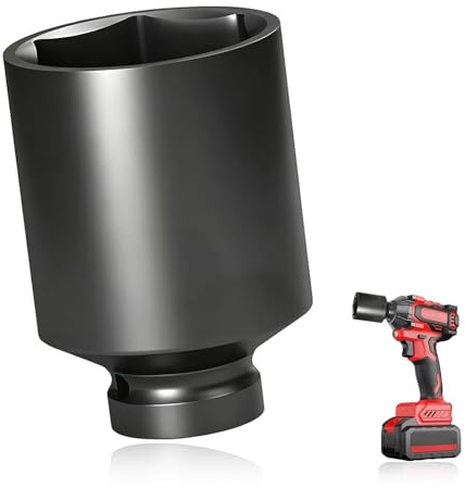 41mm Socket, 1/2 Drive Deep Impact Socket 6 Point CR-V Metric for Axle Nuts Easy Removal (Length 78mm)