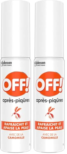 OFF Après-Piqûres - Soulage Piqûres de Moustiques, Taons, Orties, Punaises de Lit - Contient de la Camomille - 1 Gel, 25ml (Lot de 2)