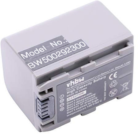 vhbw Batterie Remplacement pour Sony NP-FP60, NP-FP51, NP-FP50, NP-FP30, NP-FP90, NP-FP71, NP-FP70 pour caméra vidéo caméscope (950mAh, 7,2V, Li-ION)