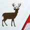 Hellweg Druckerei Hirsch REH Bock Deer Wild Jagd Wald Jäger KFZ Car Auto Aufkleber Sticker Heckscheibenaufkleber