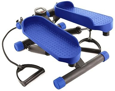 Jocca 6307, Stepper ellittico Twist con estensori Braccio/Passo Interno, con Display Unisex Adulto, Blue, 1