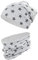 TupTam Unisex Kinder Beanie Mütze Schlauchschal Set, Farbe: Sterne Graphit/Grau Meliert, Größe: 50-52