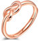 Anelli aperto da donna in argento 925, anello con simbolo dell'infinito, oro rosa, anello di fidanzamento di nozze, misura regolabile, regalo di Natale e compleanno