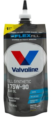 Valvoline FlexFill Advanced Full Synthetic 75W-90 Gear Oil 1 Quart Pouch