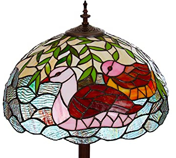 Birendy Stehlampe im Mosaik Style, Dekorationslampe, Glaslampe, Leuchte, Stehleuchte, (Tiff 174 Ente)
