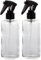 Kosmetex Glas Sprüh-Flasche 200 ml Klarglas mit Sprühkopf Zerstäuber, leer, 2x klar 200ml
