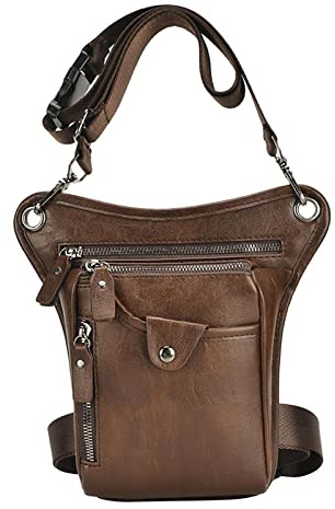 Harilla Beintasche für Männer und Frauen, vielseitige Motorrad-Beintasche, Taktische Tasche wasserdichte Oberschenkeltasche, Outdoor-Reise-Hüfttasche für Laufen, Reiten, Wandern, Radfahren, Stil b