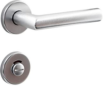 Buddy4Home house accessoires Türgriff Aluminium Bad WC Türgarnitur Türbeschlag Türdrücker Türklinke Drückergarnitur Zimmertüren Türbeschläge Innentüren Set Türgriffe Innentüren Berlin