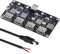 DAOKAI 6-32V 9V 12V 24V a 5V Módulo de carga rápida 4 puertos USB QC3.0 QC2.0 DC-DC Buck Converter Step-Down Cargador rápido Placa de circuito con cable USB, cable 24AWG