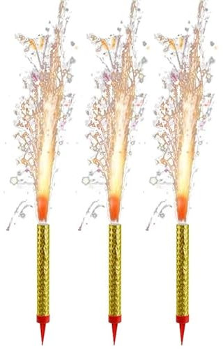 120 Bougies Fontaines Gâteau Anniversaire 12Cm durée 60 secondes pour gâteau et bouteille de champagne |ice fountain, Mariage, Baptême| Bougie Décoration Gâteau Anniversaire|Catégorie F1 Zenda Club®