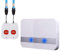 ALEENFOON Allarme Di Emergenza Mobile e Wireless, Per La Casa, Con Pulsante Di Emergenza, Versione Plug-in, Per Persone Bisognose, Infermi, Anziani (2 a 2 Bianco)