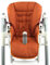 Ersatzbezug Sitzkissen [Bezug für Hochstuhl] kompatibel mit Peg Perego Prima Pappa DINER (orange meliert)