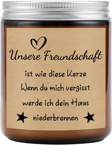 Blumuze Geschenke für Freundin und Beste Freundin - Freund Geburtstagsgeschenke und Freundschaftsgeschenke für Frauen zum Jahrestag, Weihnachten und mehr - Kerzen Geschenke für Frauen - Bestie