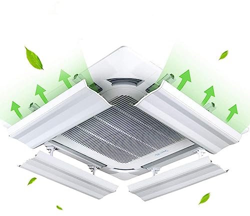 UZIAH Klimaanlagen-Windabweiser Für Die Zentrale Decke, Winkelverstellbar, Verhindert, DASS Die Kalte Luft Gerade Bläst, Einfache Installation,40cm,2PCS