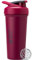 BlenderBottle Strada Sleek Shaker Cup Insulated Stainless Steel Water Bottle with Wire Whisk, 740ml, Raspberry