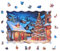 Milliwood Weihnachtliche Puzzles - Christmas Weihnachten Serie - Puzzles für die Ganze Familie - Zauberhafte Holzpuzzles - Weihnachtsdorf - 200 Elemente